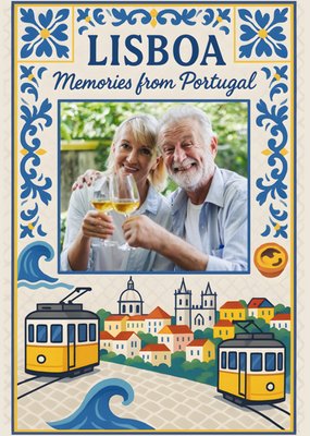 Memories From Lisboa Portugal Photo Upload Postcard