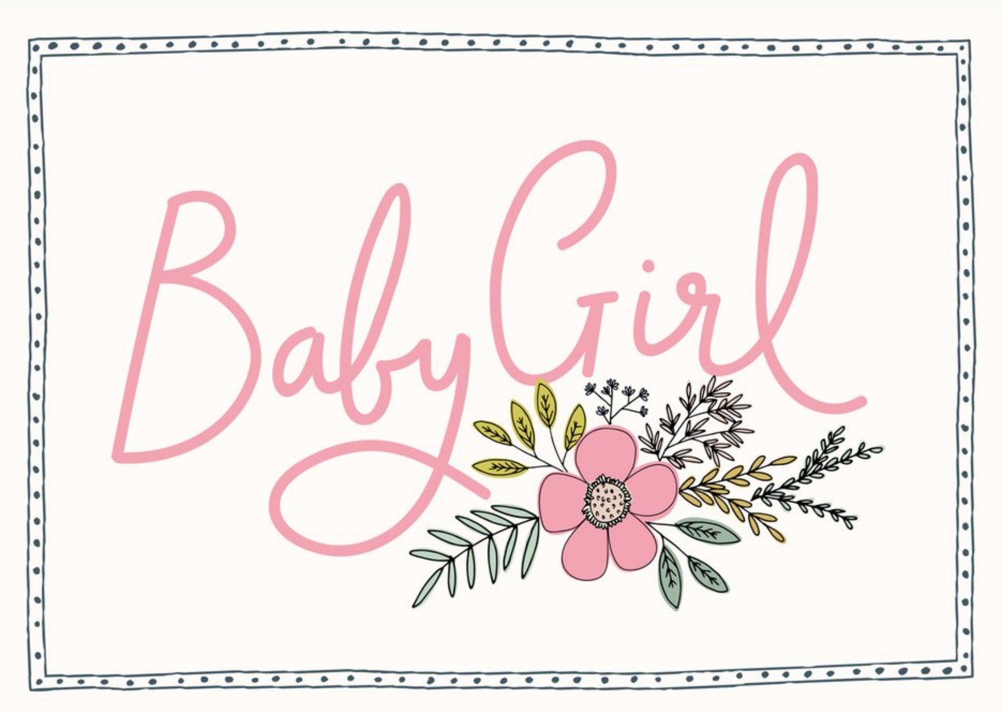 Moonpig Bees Knees Baby Girl Card