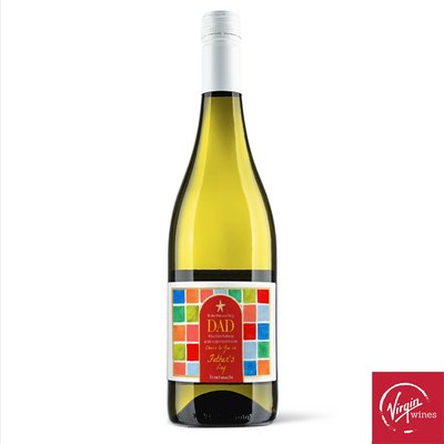 Personalised Cheers To You On Father's Day Pinot Grigio 75cl