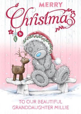 Me To You Tatty Teddy Merry Christmas Granddaughter Card