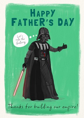 Star Wars Let’s Rule The Galaxy Illustrated Father’s Day Card