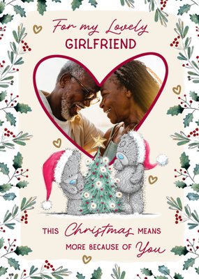 Tatty Teddy Lovely Girlfriend Photo Upload Christmas Card