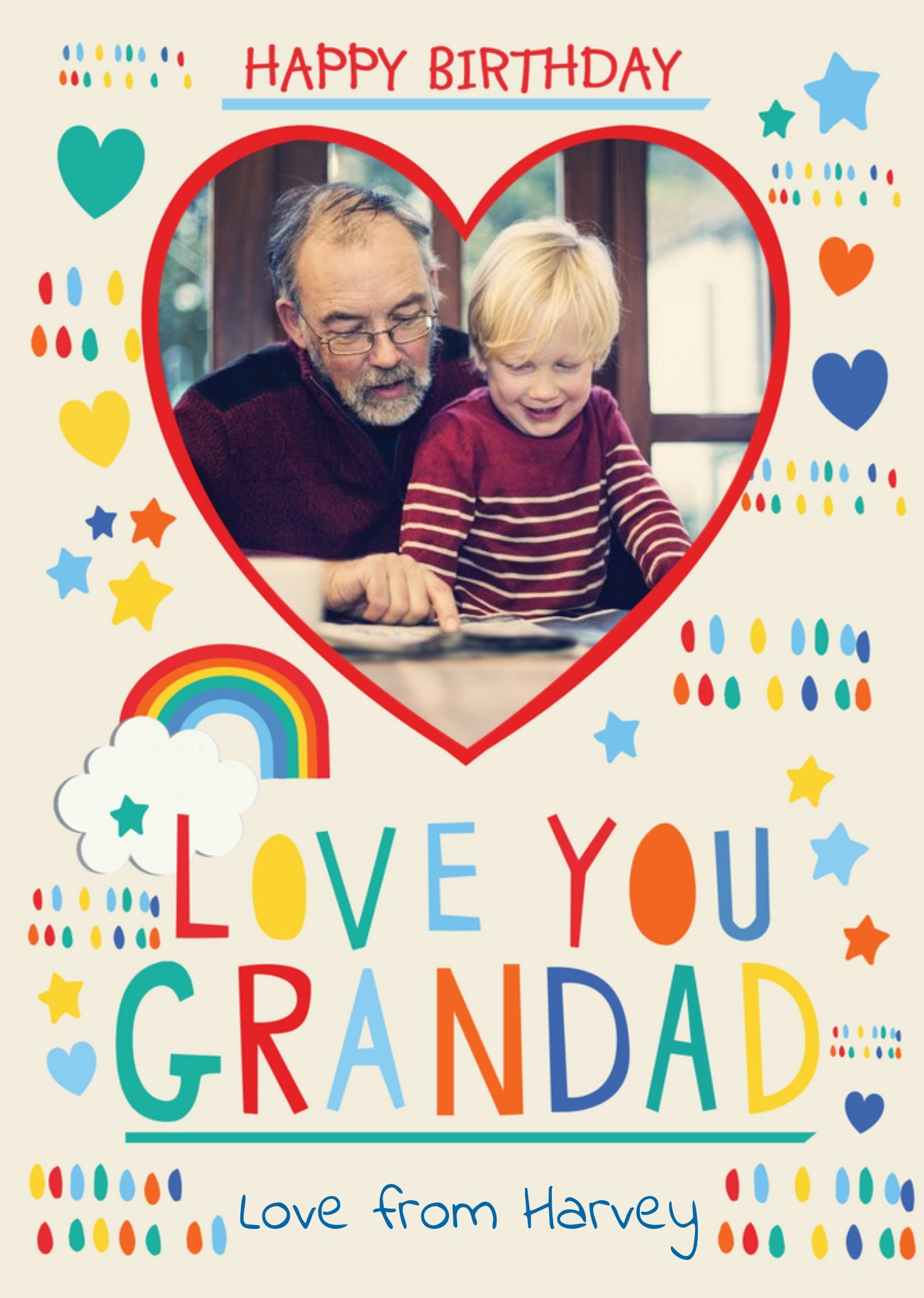 Moonpig Happy Birthday Grandad - Birthday Card For Grandad