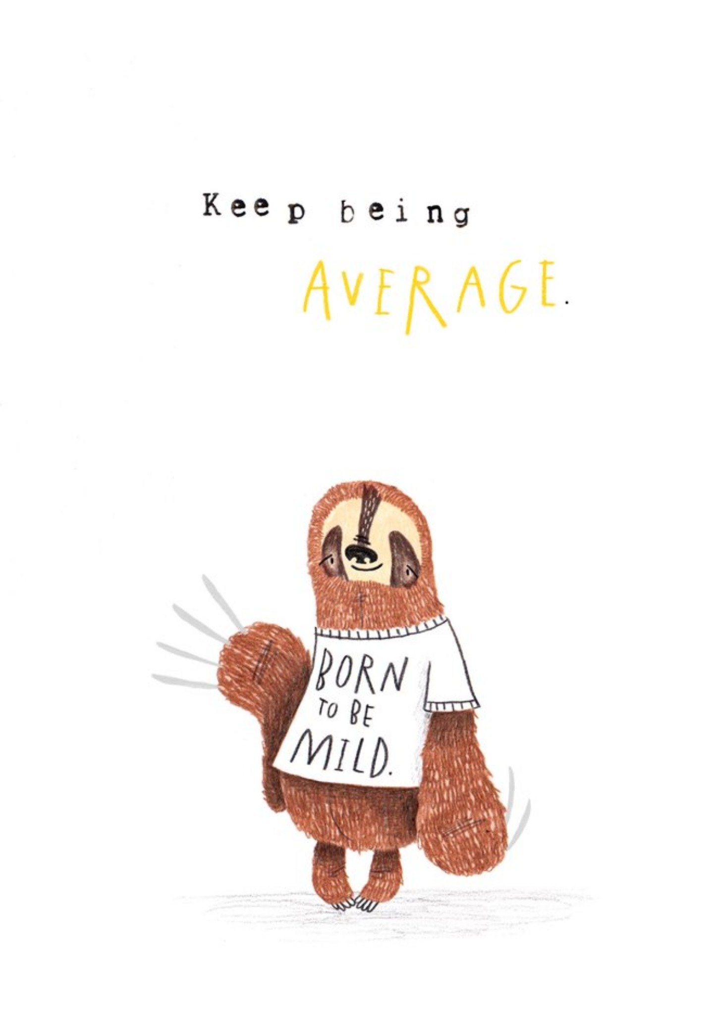 Moonpig Animal Birthday Card - Sloth