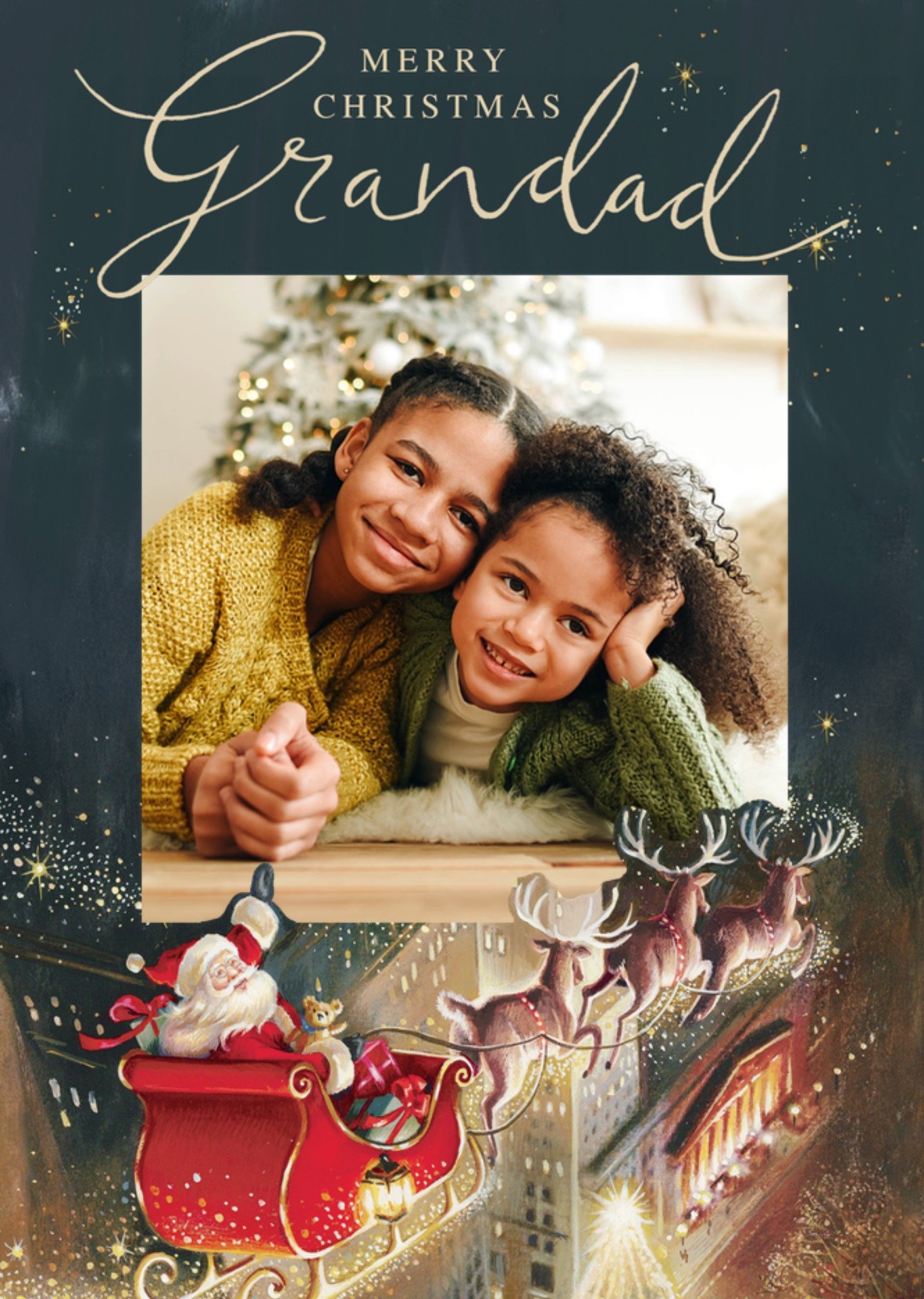 Moonpig Grandad's Photo Upload Christmas Card