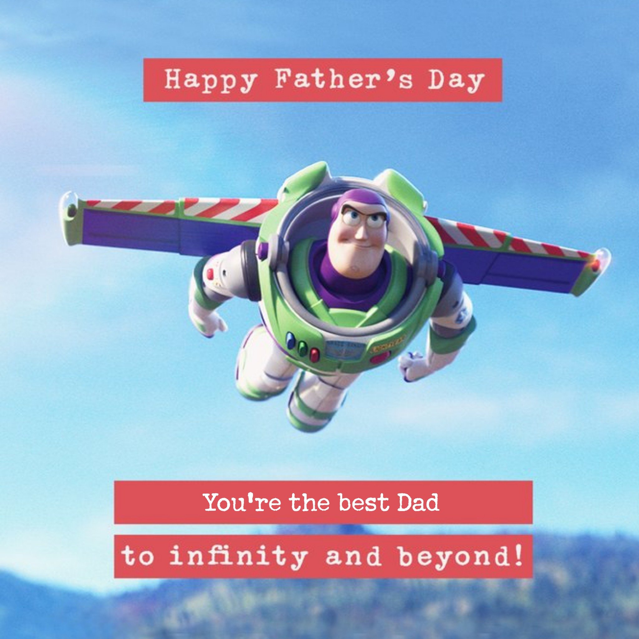 Toy Story 4 - Father's Day Card - To Infinity And Beyond, Large