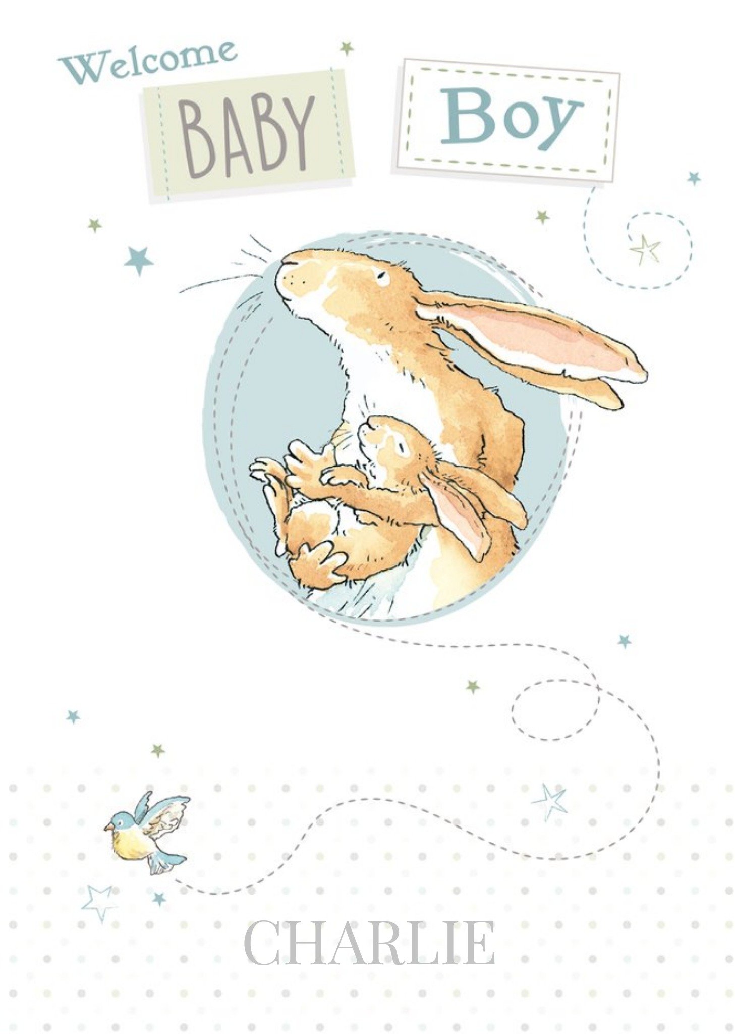 Guess How Much I Love You Danilo Ghmily Welcome New Baby Boy Card