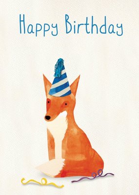 Fox Happy Birthday Card