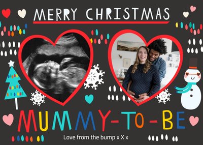 Merry Christmas Mummy To Be Photo Upload Christmas Card