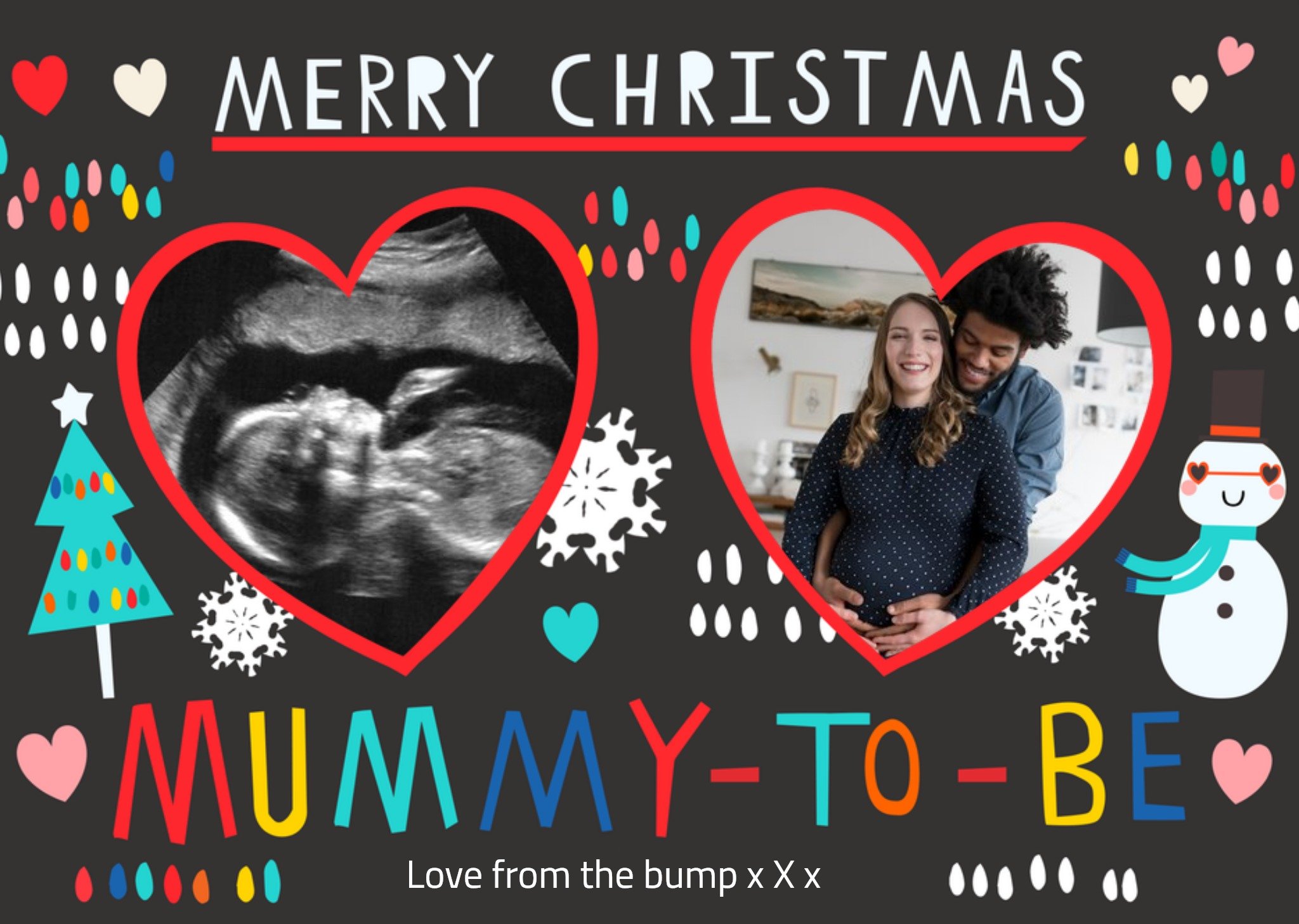 Moonpig Merry Christmas Mummy To Be Photo Upload Christmas Card