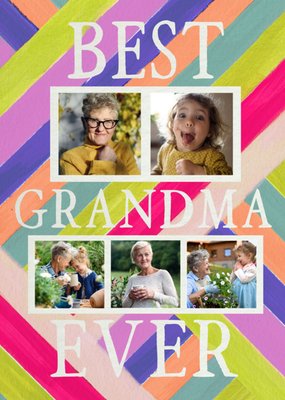 Best Grandma Ever Photo Upload Birthday Card