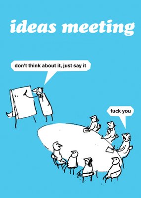 Modern Toss Ideas Meeting Rude Card