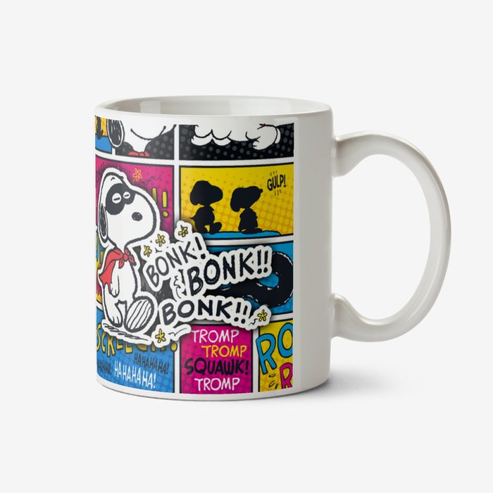 Peanuts Snoopy Comic Book Style Photo Upload Mug