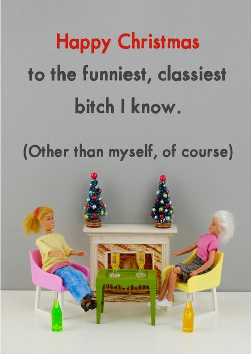 Funny Dolls Rude Funniest Classiest Christmas Card