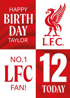 Liverpool FC No 1 Fan Birthday Card