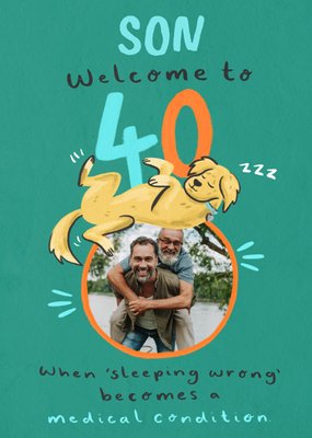 Welcome To 40 Photo Upload Birthday Card