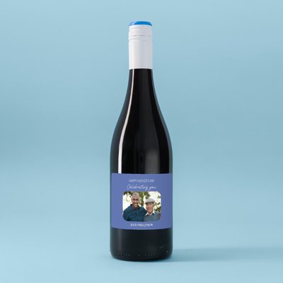 Personalised Happy Father's Day Celebrating You Red Wine 75cl