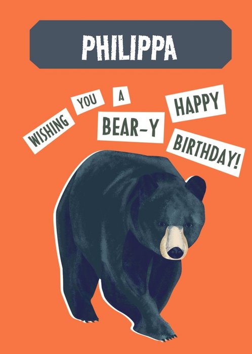 Natural History Museum Wishing You A Bear-y Happy Birthday Card