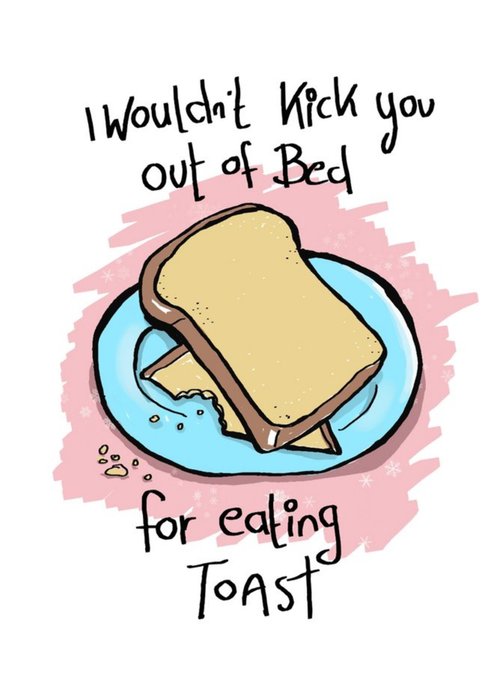 Illustrated Toast Valentines Day Card