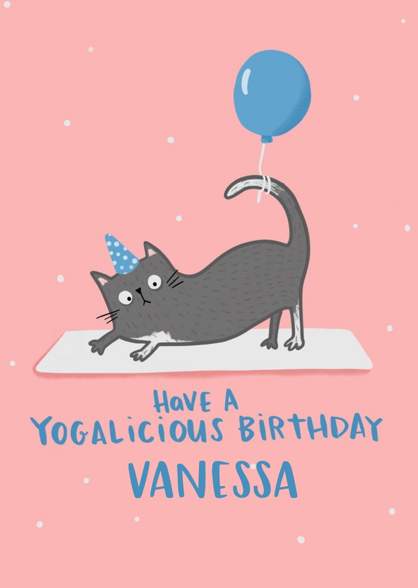 Moonpig Lucy Maggie Have A Yogalicious Birthday Card