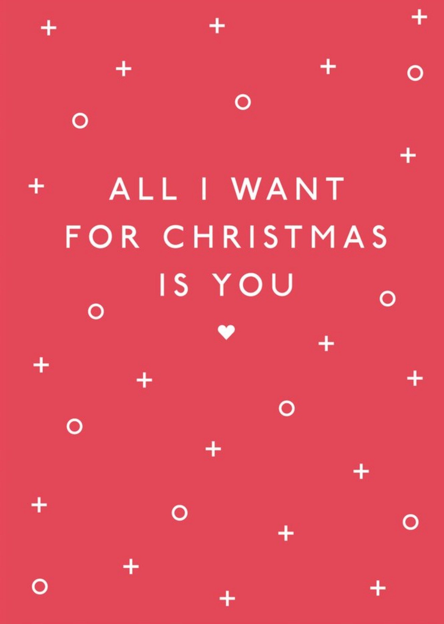 Sadler Jones All I Want For Christmas Is You Snowflakes Card