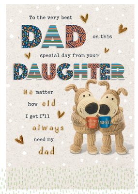 Boofle To The Very Best Dad From Your Daughter Card