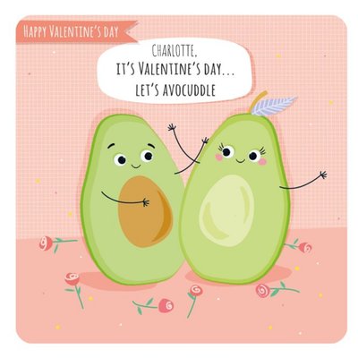 Lets Avocuddle Valentines Card