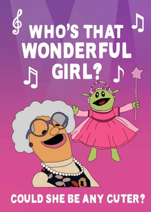 Who's That Wonderful Girl Meme Card