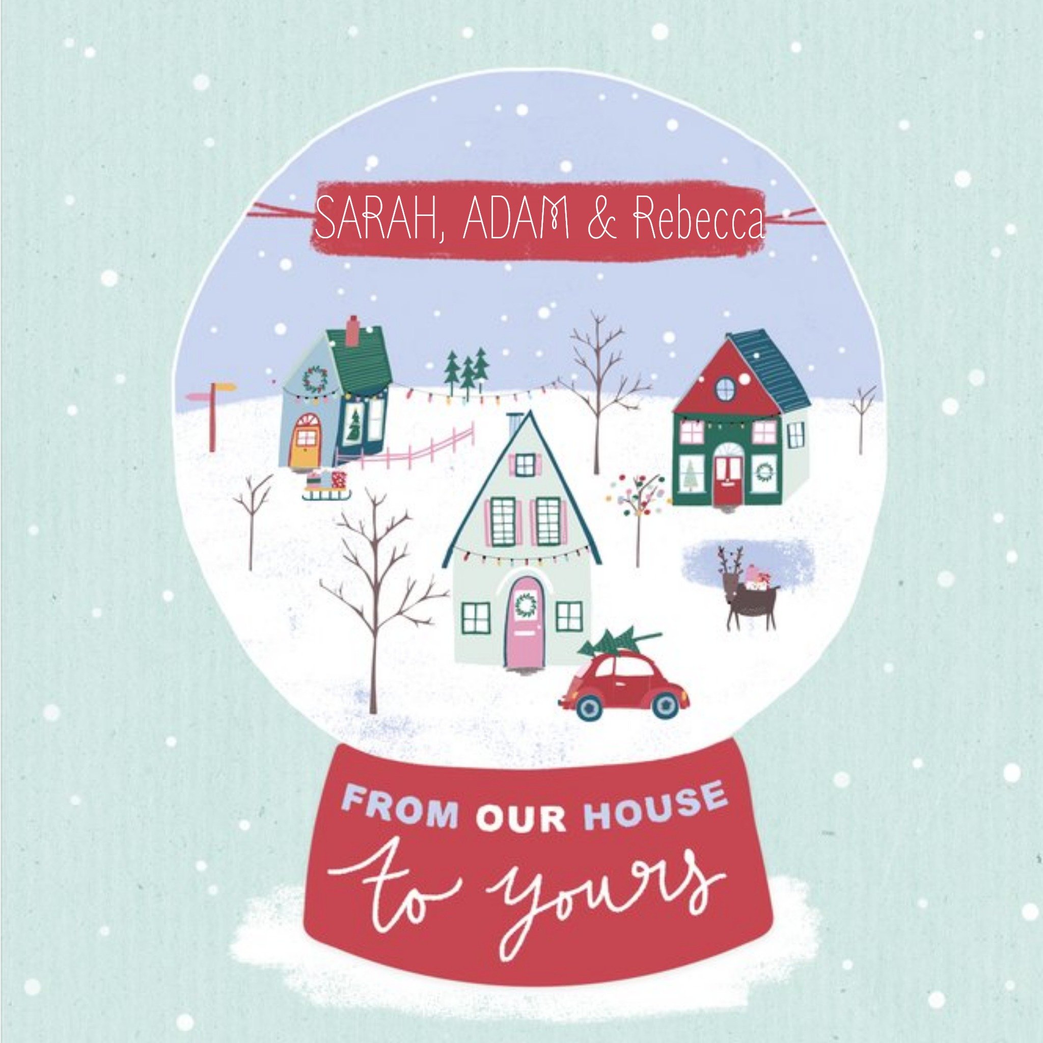 Moonpig From Our Home To Yours Personalised Christmas Card
