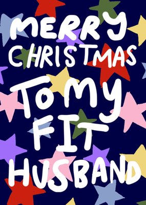 Merry Christmas To My Fit Husband Card