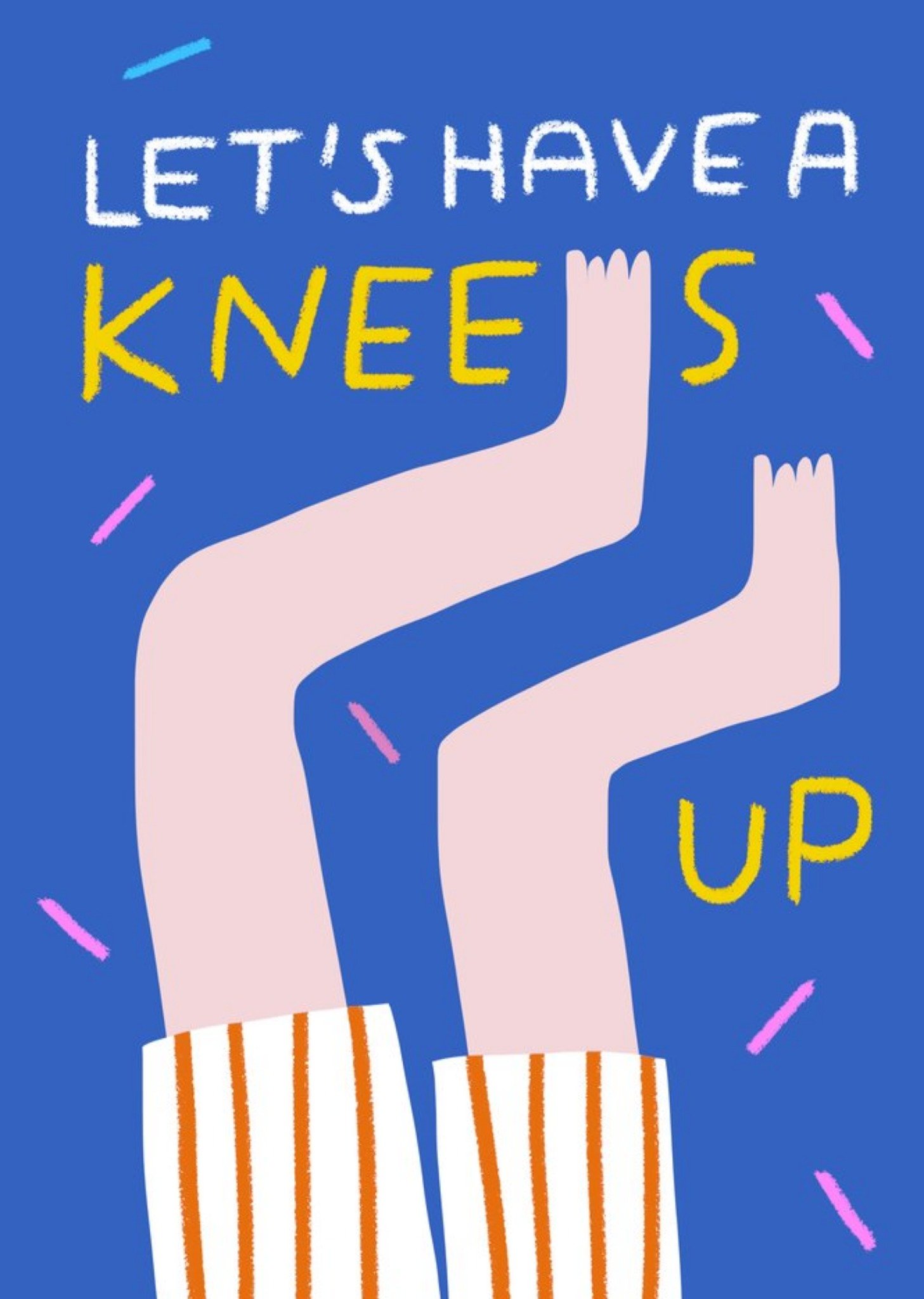 Moonpig Birthday Card - Let's Have A Knees Up
