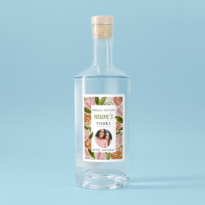 Personalised Mum's Special Birthday Vodka 70cl