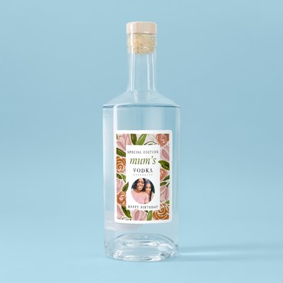 Personalised Mum's Special Birthday Vodka 70cl
