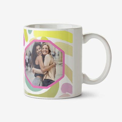 Katt Jones Hula Figg Hug Best Friends Paint Strokes Octagon Frames Photo Upload Mug