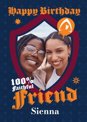 The Traitors 100% Faithful Friend Photo Upload Birthday Card