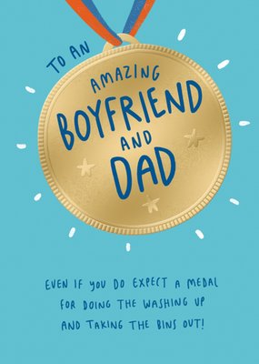 Amazing Boyfriend And Dad Father's Day Card