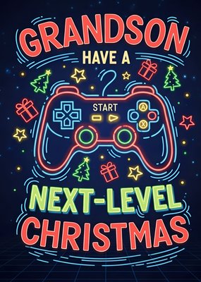 Grandson Have A Next Level Christmas Card