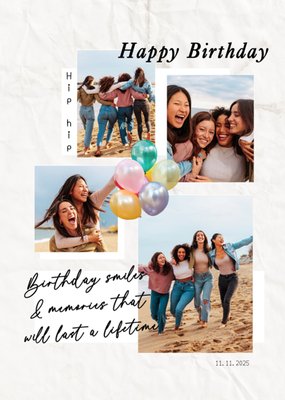 Memories That Will Last A Lifetime Photo Upload birthday Card