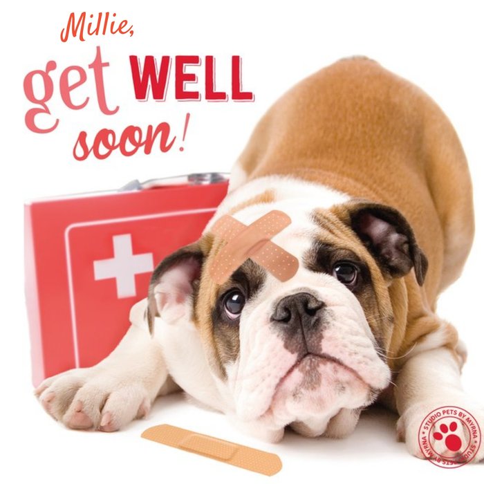 Personalised Get Well Soon Card