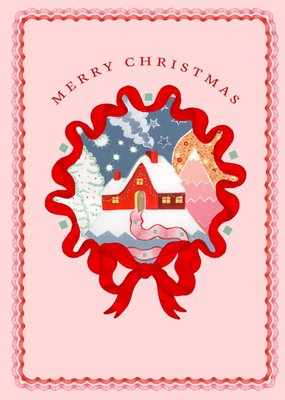Merry Christmas Cosy Cottage Cath Kidston Card
