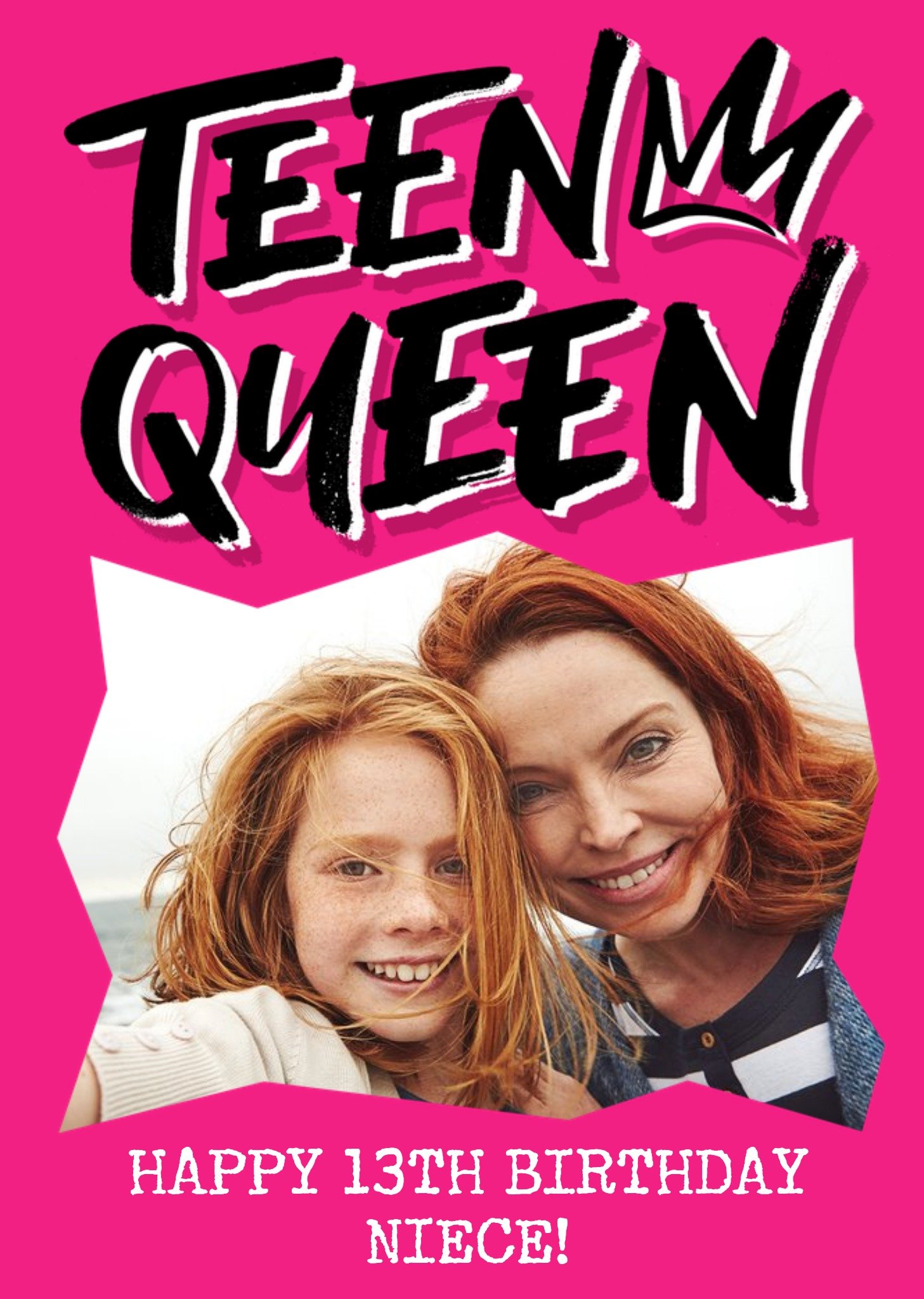 Moonpig Teen Queen Niece Photo Upload 13Th Birthday Card
