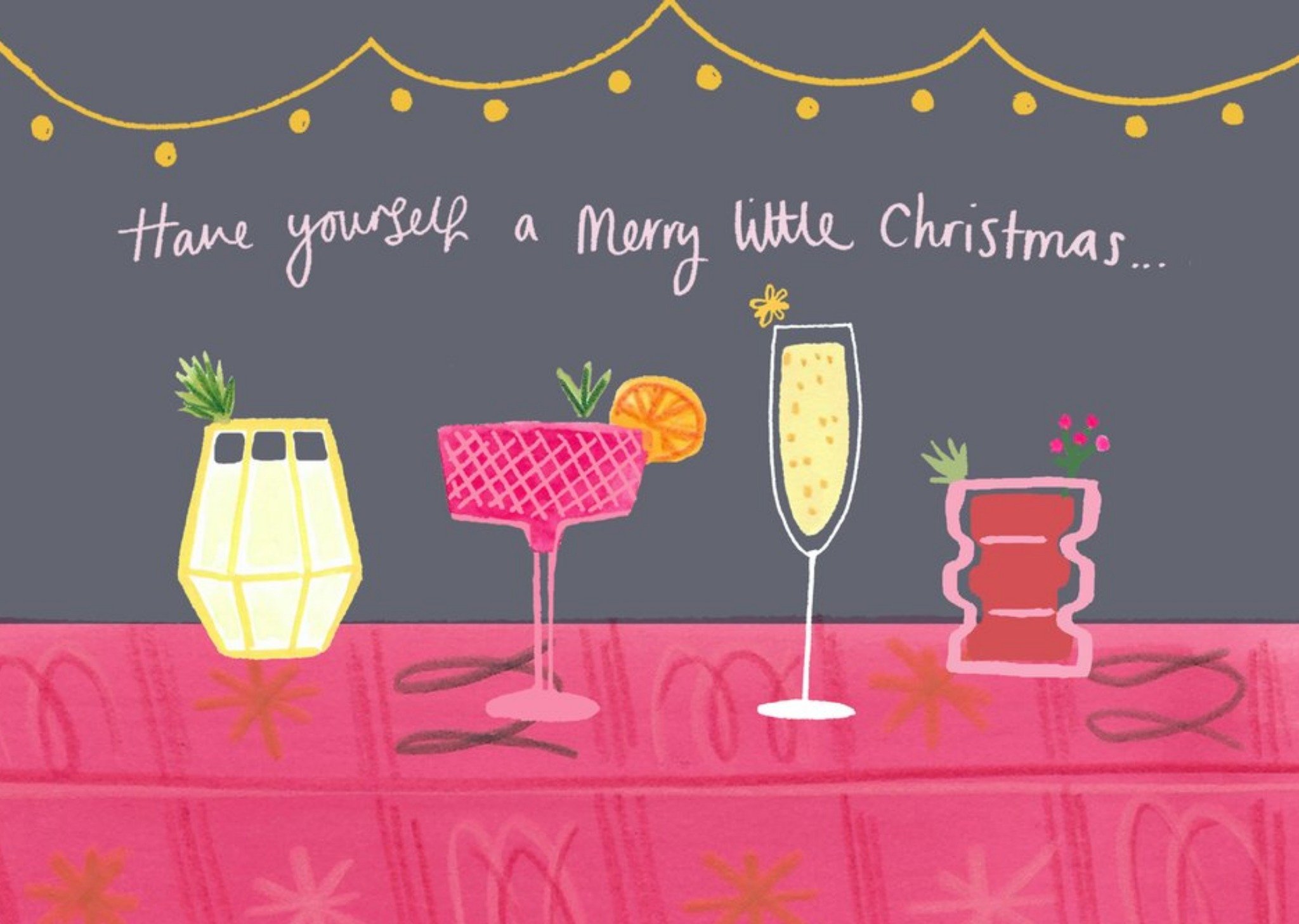 Moonpig Have Yourself A Merry Little Christmas Cocktail Card