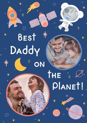 Tiny Tatty Teddy Best Daddy On The Planet Photo Upload Father's Day Card