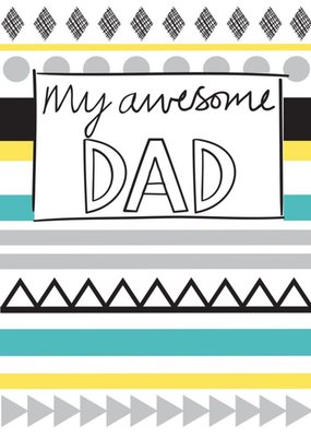 My Awesome Dad Card