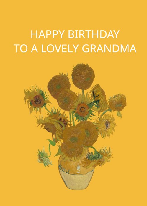 The National Gallery Van Gogh's Sunflowers Birthday Card