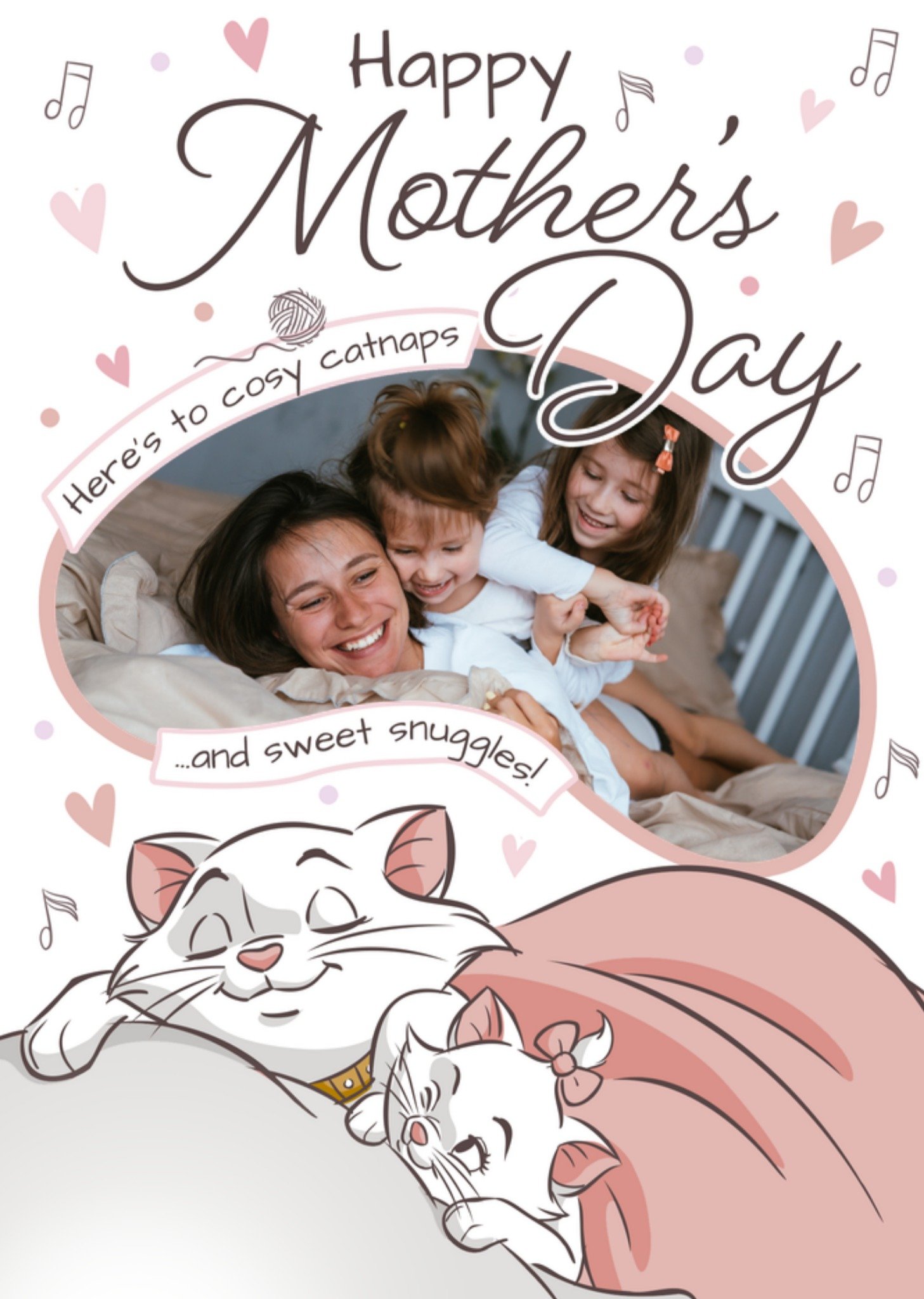 Disney Aristocats Photo Upload Mother's Day Card