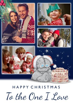 Tatty Teddy Happy Christmas To The One I Love Photo Upload Postcard