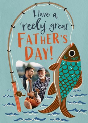 Stereotypically Have A Reely Great Father's Day Photo Upload Card