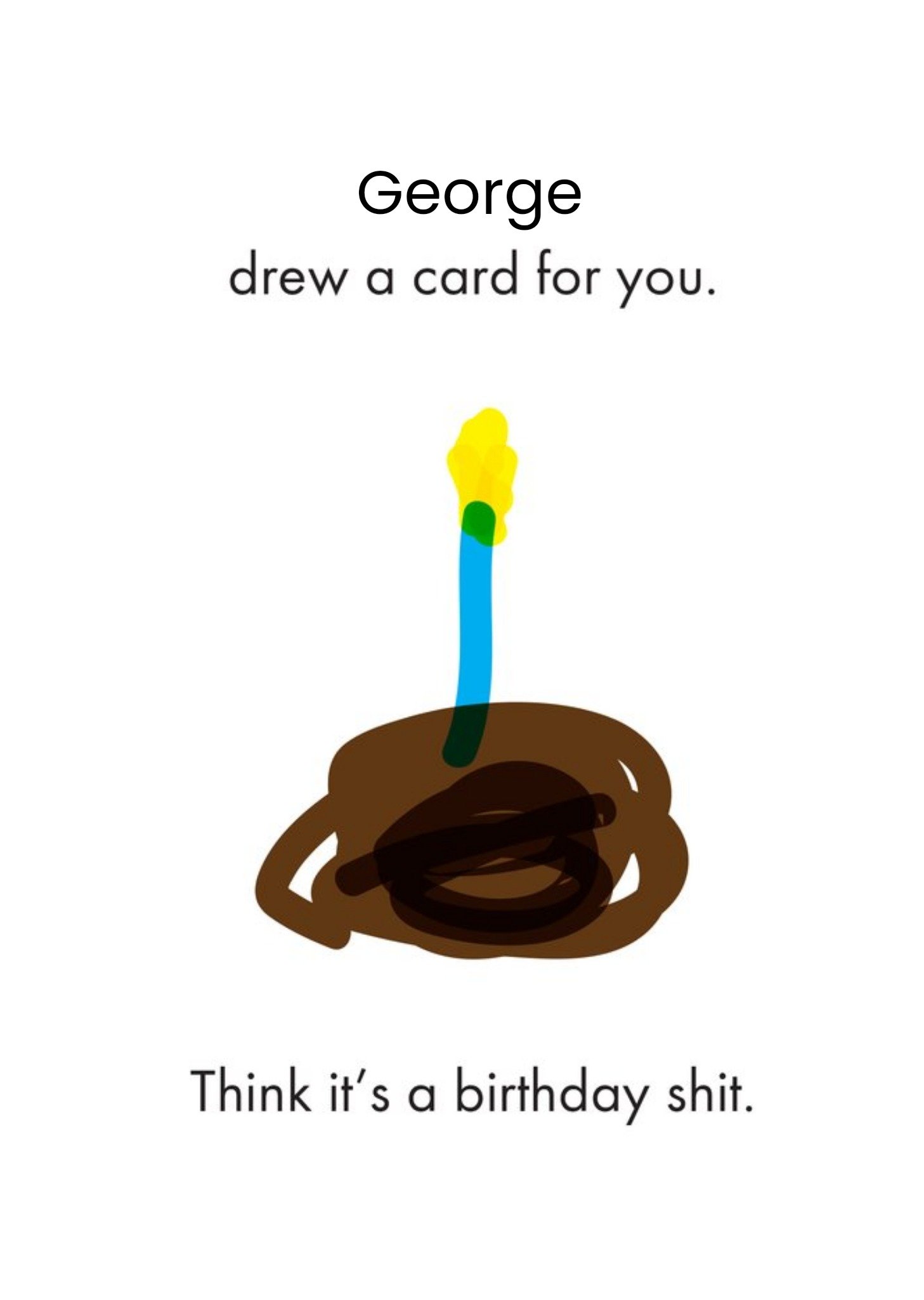 Other Objectables Birthday Shit Card