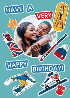 Team GB Have a Very Happy Birthday Photo Upload Card